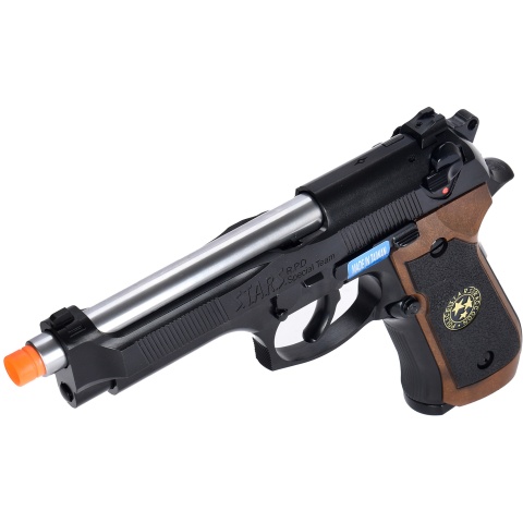 WE Tech M9 Samurai Edge Biohazard Gas Blowback Airsoft Pistol [Full/Semi Auto] - BLACK