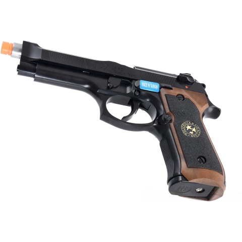 WE Tech M9 Samurai Edge Biohazard Gas Blowback Airsoft Pistol [Full/Semi Auto] - BLACK