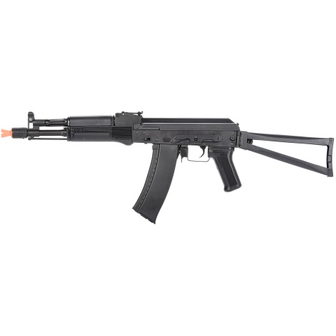 LCT Airsoft AK105 Steel AEG Airsoft Rifle w/ Folding Stock - BLACK