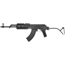 LCT Airsoft TIMS AK47 AEG Rifle w/ Folding Wire Stock - BLACK