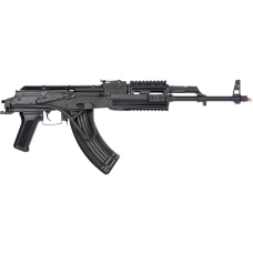 LCT Airsoft TIMS AK47 AEG Rifle w/ Folding Wire Stock - BLACK