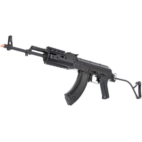LCT Airsoft TIMS AK47 AEG Rifle w/ Folding Wire Stock - BLACK