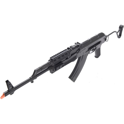 LCT Airsoft TIMS AK47 AEG Rifle w/ Folding Wire Stock - BLACK