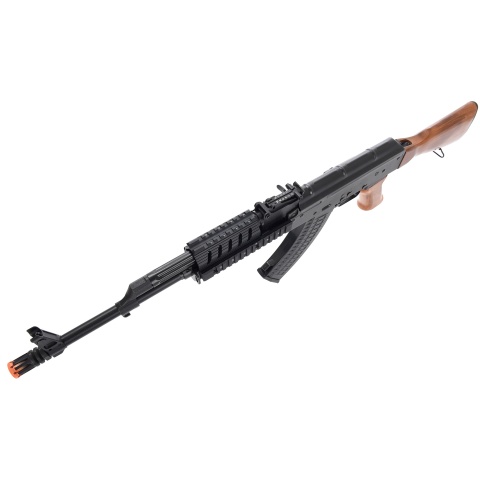 LCT Airsoft TX-63 / AK-63 RIS AEG Rifle - REAL WOOD