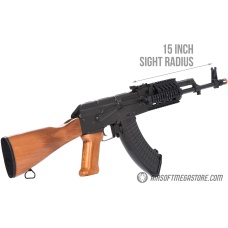 LCT Airsoft TX-63 / AK-63 RIS AEG Rifle - REAL WOOD
