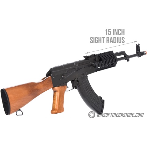 LCT Airsoft TX-63 / AK-63 RIS AEG Rifle - REAL WOOD