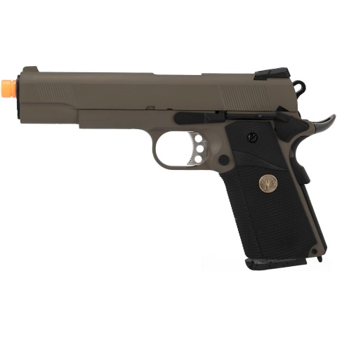 WE Tech 1911 Full Metal MEU Airsoft Gas Blowback Pistol - OD