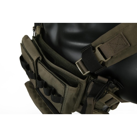 Emerson Gear Low Profile Modular Chest Rig System - RANGER GREEN