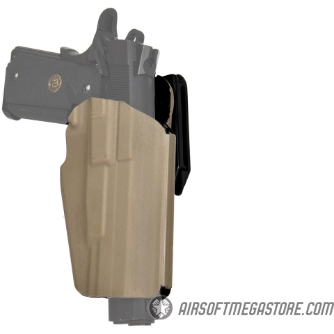 Emerson Gear Universal Hard Shell Pistol Holster w/ Belt Clip [Right Handed] - DARK EARTH