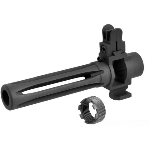 WE Tech M14 Airsoft Metal Flash Hider w/ Front Sight - BLACK