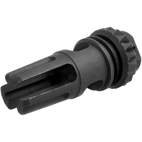 WE Tech MSK Three Prong Airsoft Metal Flash Hider - BLACK