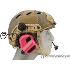 Earmor M32H MOD3 Tactical Communication Hearing Protector for FAST Helmet - PINK