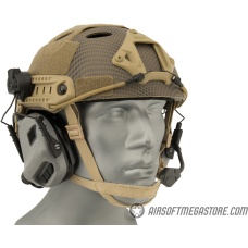 Earmor M32H MOD3 Tactical Communication Hearing Protector for FAST Helmet - GRAY