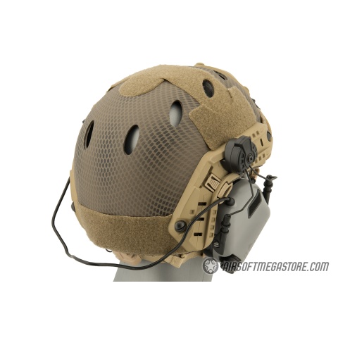 Earmor M32H MOD3 Tactical Communication Hearing Protector for FAST Helmet - GRAY