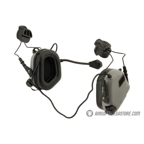 Earmor M32H MOD3 Tactical Communication Hearing Protector for FAST Helmet - GRAY
