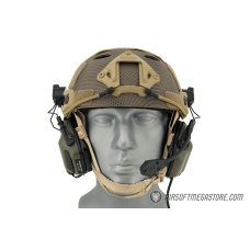 Earmor M32H MOD3 Tactical Communication Hearing Protector for FAST Helmet - FOLIAGE GREEN