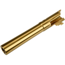 COWCOW Bull Style Threaded Outer Barrel for TM Hi-Capa 5.1 Pistols - GOLD