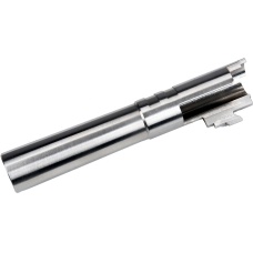 COWCOW Bull Style Threaded Outer Barrel for TM Hi-Capa 4.3 GBB Pistols - SILVER