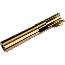 COWCOW Bull Style Threaded Outer Barrel for TM Hi-Capa 4.3 GBB Pistols - GOLD