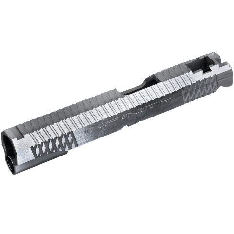 Airsoft Masterpiece Infinity Cross v.3 Standard Slide for TM Hi-Capa 5.1 GBB Pistols - SILVER