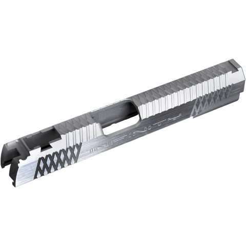 Airsoft Masterpiece Infinity Cross v.3 Standard Slide for TM Hi-Capa 5.1 GBB Pistols - SILVER