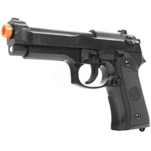 UK ARMS Airsoft Full Size M1911 Hybrid Heavyweight Pistol - Black