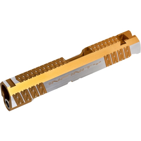 Airsoft Masterpiece Infinity Diamond Standard Slide for TM Hi-Capa 4.3 GBB Pistols - GOLD