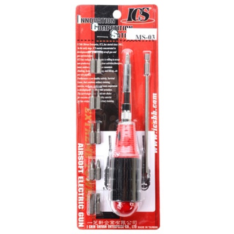 Premium ICS Airsoft Tech Tool Set - For Airsoft Gun & Gearbox Repair