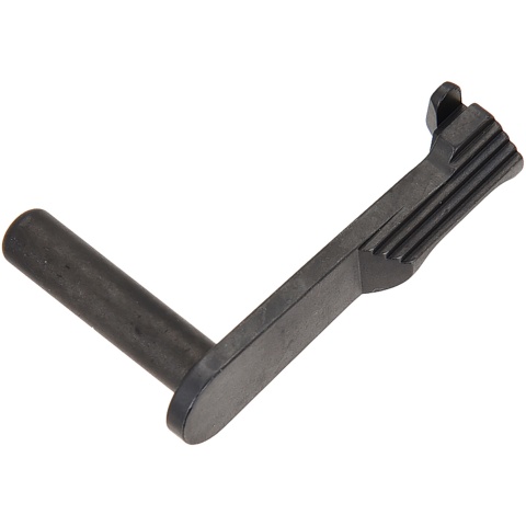 Airsoft Masterpiece CNC S-Style Steel Slide Stop - MATTE BLACK