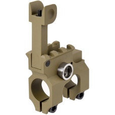 Lancer Tactical Airsoft Gas Block Flip-Up Front Sight - TAN