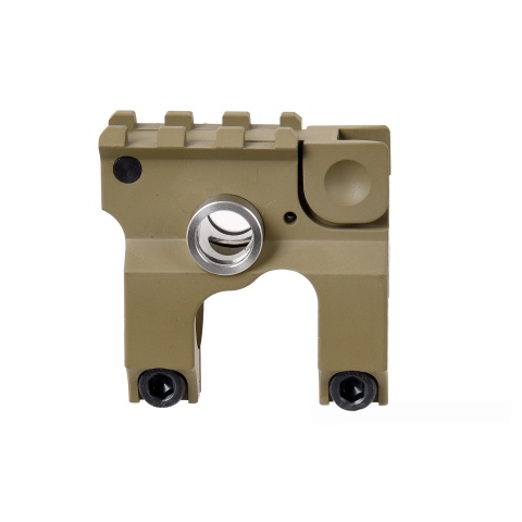 Lancer Tactical Airsoft Gas Block Flip-Up Front Sight - TAN
