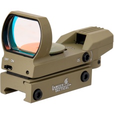 Lancer Tactical 4 Reticle Red Control Reflex Sight - TAN