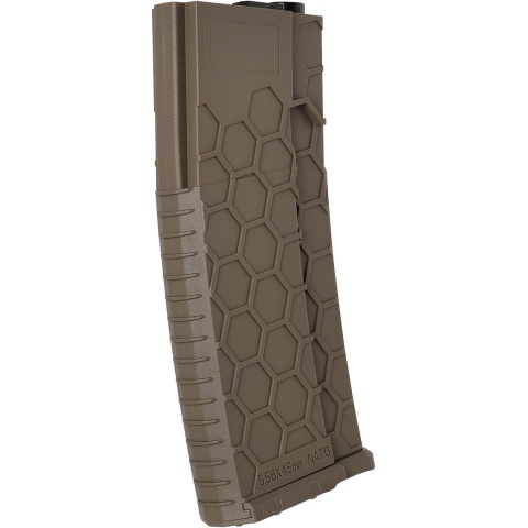 AMA 120 Round Mid Capacity Textured M4 AEG Magazine - DARK EARTH