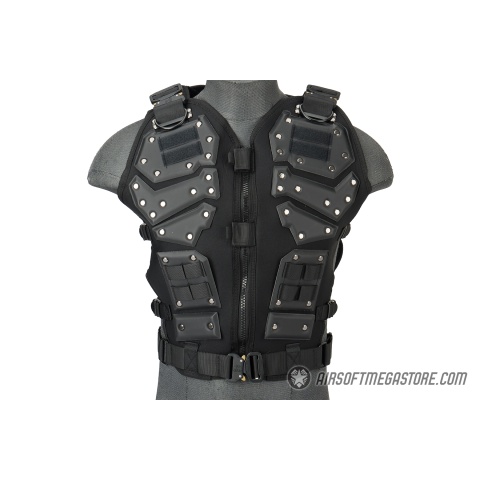 AMA Tactical Airsoft Vest Body AMA w/ Padded Chest Protector - TAN