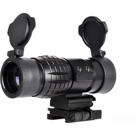 Lancer Tactical 1-3X Adjustable Magnifier w/ Picatinny Mount - BLACK