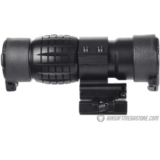 Lancer Tactical 1-3X Adjustable Magnifier w/ Picatinny Mount - BLACK