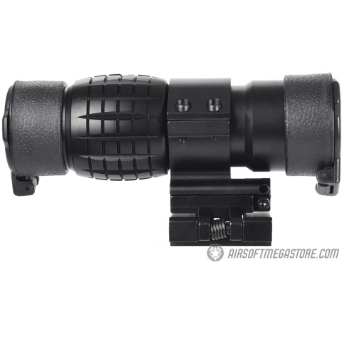 Lancer Tactical 1-3X Adjustable Magnifier w/ Picatinny Mount - BLACK