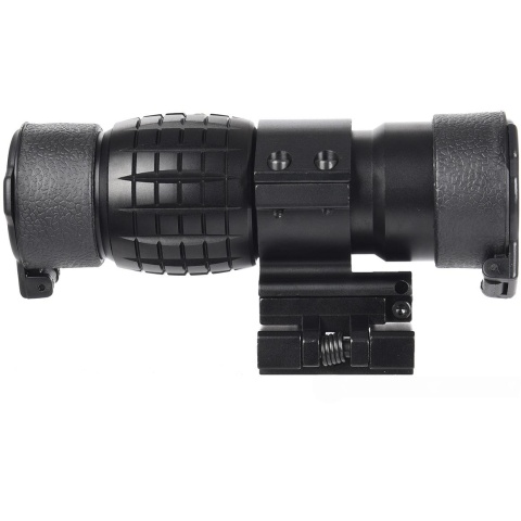 Lancer Tactical 1-3X Adjustable Magnifier w/ Picatinny Mount - BLACK