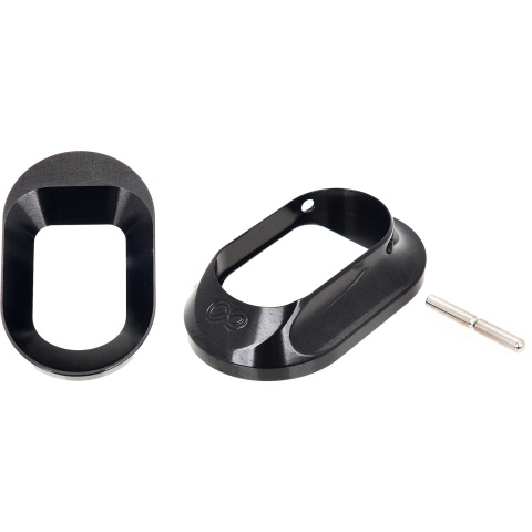 Airsoft Masterpiece Hugh Infinity Magwell for Aluminum Pistol Grip - BLACK