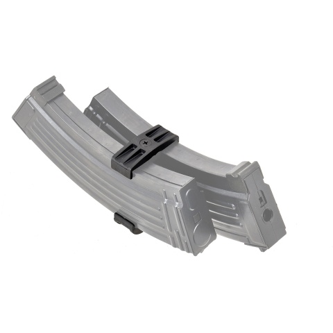 LCT Airsoft AK47 Double Magazine Clip - BLACK