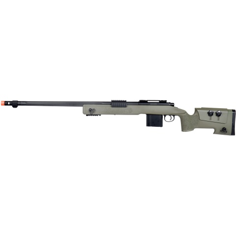 Wellfire MB4416 M40A3 Bolt Action Airsoft Sniper Rifle - OD GREEN