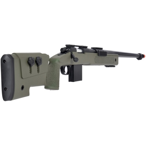 Wellfire MB4416 M40A3 Bolt Action Airsoft Sniper Rifle - OD GREEN