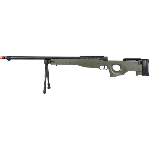 WellFire MB15 L96 Bolt Action Airsoft Sniper Rifle w/ Bipod - OD GREEN