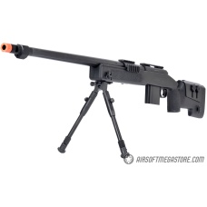 Wellfire MB4416 M40A3 Bolt Action Sniper Rifle w/ Bipod - BLACK