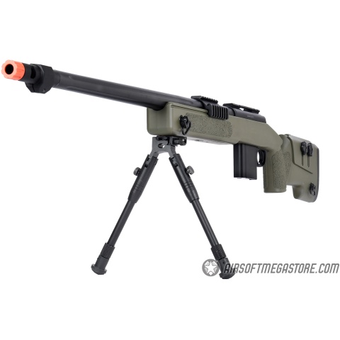 Wellfire MB4416 M40A3 Bolt Action Sniper Rifle w/ Bipod - OD GREEN