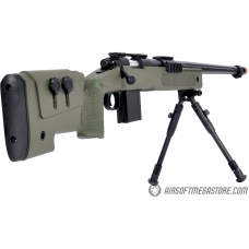Wellfire MB4416 M40A3 Bolt Action Sniper Rifle w/ Bipod - OD GREEN