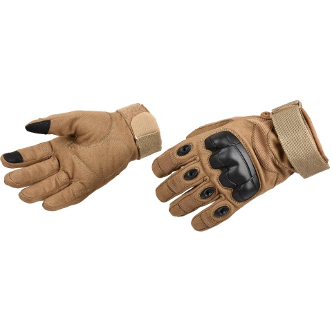 Lancer Tactical Airsoft Hard Knuckle Gloves - TAN