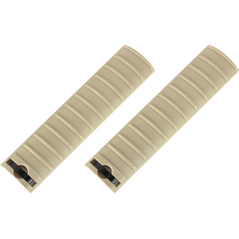 AMA 15-Slot Handguard RIS Rail Cover Panels Set of 2 - TAN
