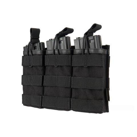 Flyye Industries Universal Triple M4/M16 Bungee Magazine Pouch - BLACK