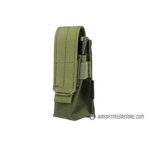 Flyye Industries MOLLE Double 9mm Style Pistol Magazine Pouch - OD